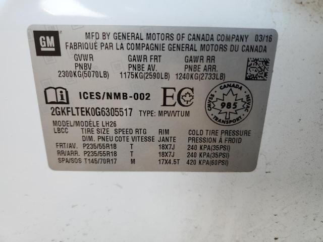 2GKFLTEK0G6305517 GMC lea - e85 max, aluminum