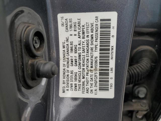 2HGFC2F51GH559676 Honda k20c2