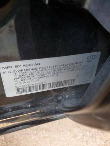WAUAUDGY6NA045552 Audi 40 tfsi