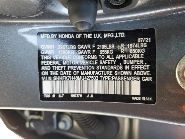 SHHFK7H48MU427503 Honda l15ba