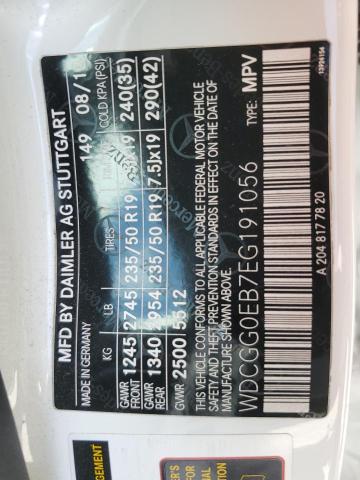 WDCGG0EB7EG191056 Mercedes-Benz GLK 250 BL