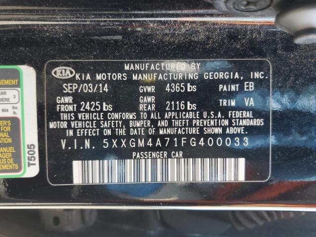 5XXGM4A71FG400033 KIA dohc gdi theta ii
