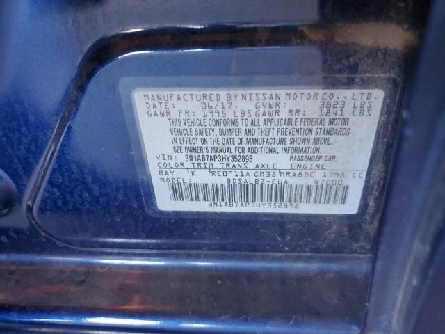 3N1AB7AP3HY352898 Nissan 2017