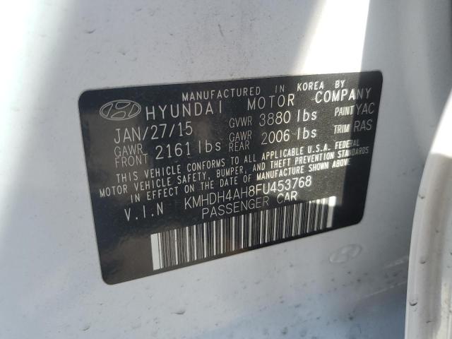 KMHDH4AH8FU453768 Hyundai dohc gdi nu