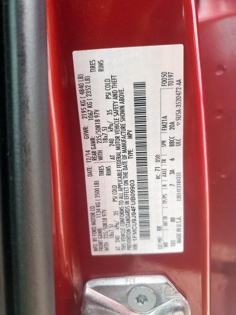 1FMCU9J94FUB09903 Ford ESCAPE TIT