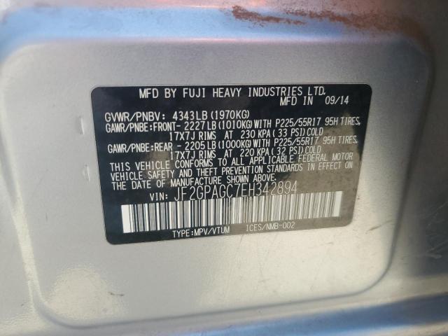 JF2GPAGC7EH342894 Subaru 2.0l na
