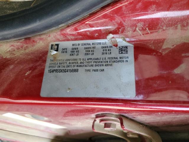1G4PR5SK5G4156968 Buick lea - gas/alc, sidi, alum, ho