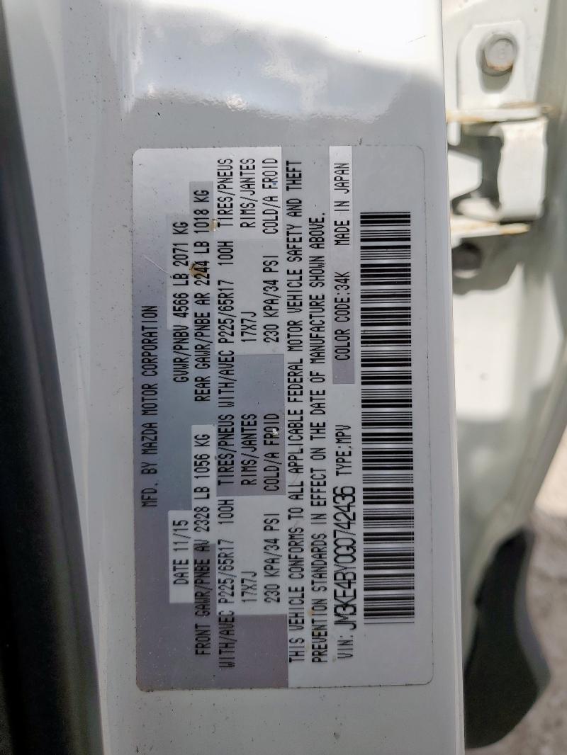 JM3KE4BY0G0742436 Mazda CX-5 SPORT