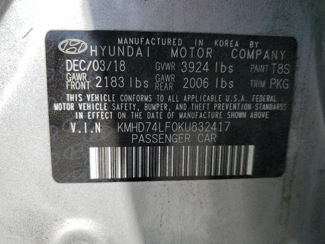 KMHD74LF0KU832417 Hyundai mpi nu