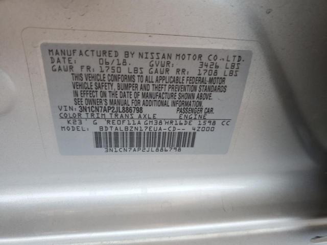 3N1CN7AP2JL886798 Nissan 2018