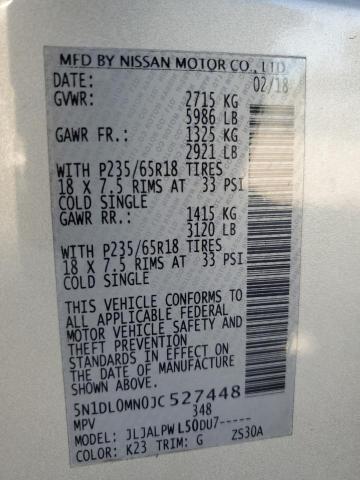5N1DL0MN0JC527448 Infiniti QX60
