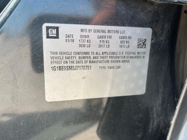 1G1BE5SM3J7170751 Chevrolet le2 -di: direct injection, vvt: variable valve timing, gen, alum