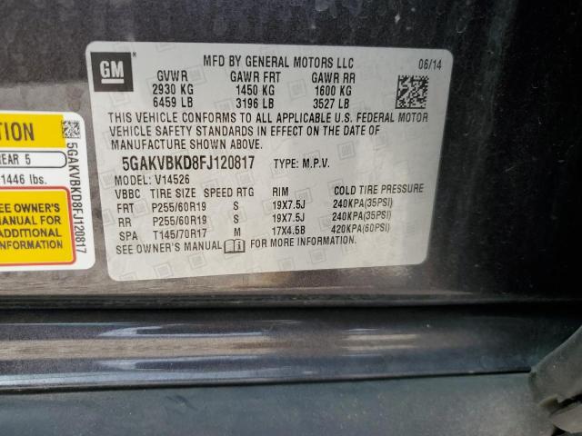 5GAKVBKD8FJ120817 Buick llt