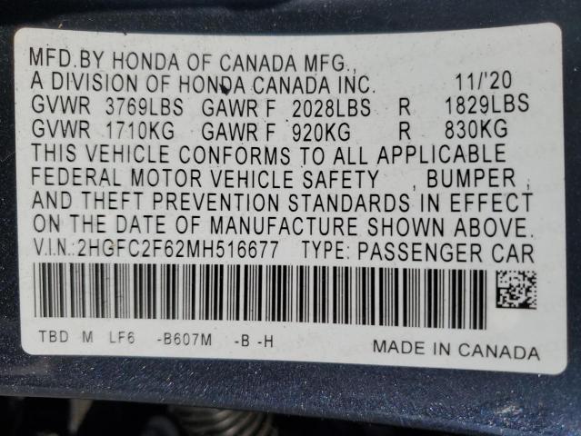 2HGFC2F62MH516677 Honda k20c2