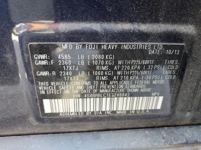 4S4BRBLC1E3248842 Subaru OUTBACK 2.