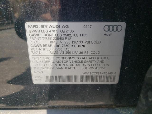 WA1BCCFS7HR016546 Audi Q3