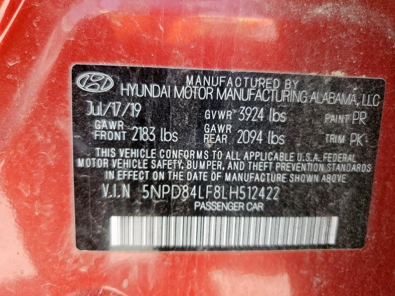5NPD84LF8LH512422 Hyundai ELANTRA SE