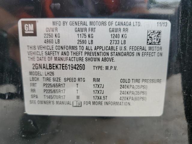 2GNALBEK7E6194260 Chevrolet lea - flex fuel (gas/alc), aluminum, high output