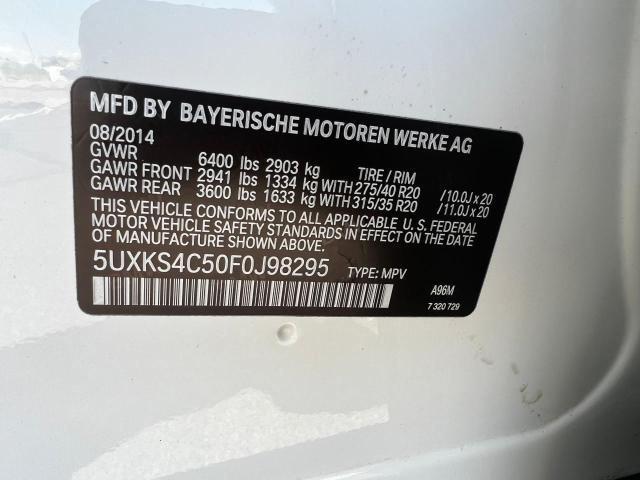5UXKS4C50F0J98295 BMW 2015