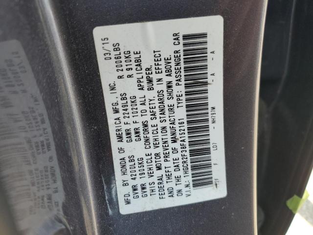 1HGCR2F38FA152161 Honda ACCORD LX