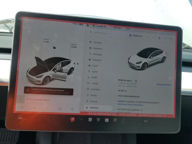 5YJ3E1EB0MF997183 Tesla 2021