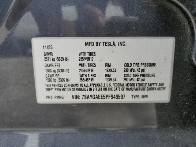 7SAYGAEE5PF949597 Tesla 2023