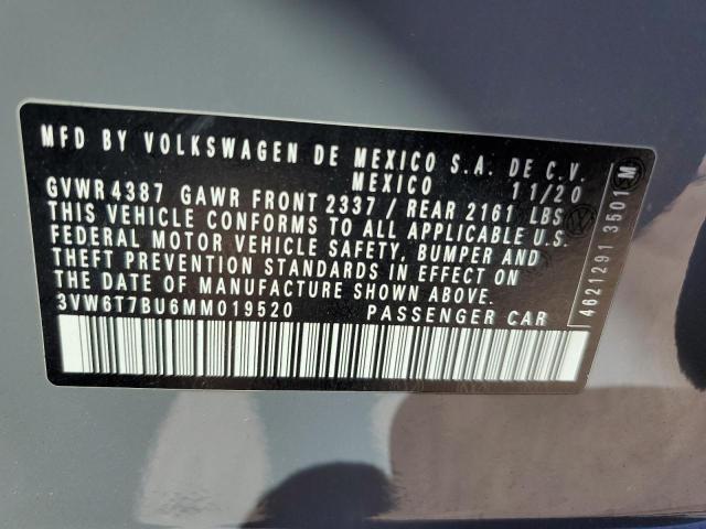 3VW6T7BU6MM019520 Volkswagen tsi