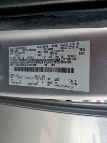 1FMCU0GX4EUC76259 Ford ESCAPE SE