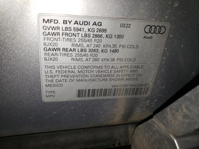 WA1F2BFY0N2084081 Audi 55 tfsi