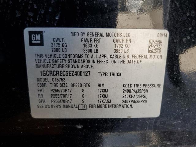 1GCRCREC5EZ400127 Chevrolet l83 - vvt, afm (active fuel management), aluminum