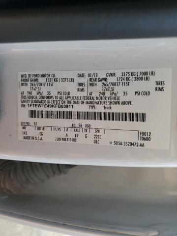 1FTEW1E49KFB03911 Ford F150 SUPER