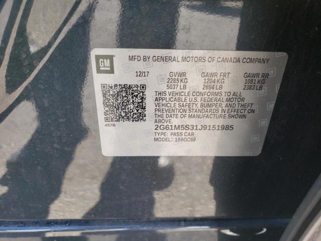 2G61M5S31J9151985 Cadillac XTS LUXURY