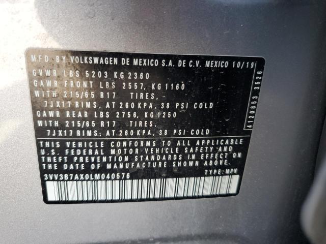 3VV3B7AX0LM040576 Volkswagen TIGUAN SE