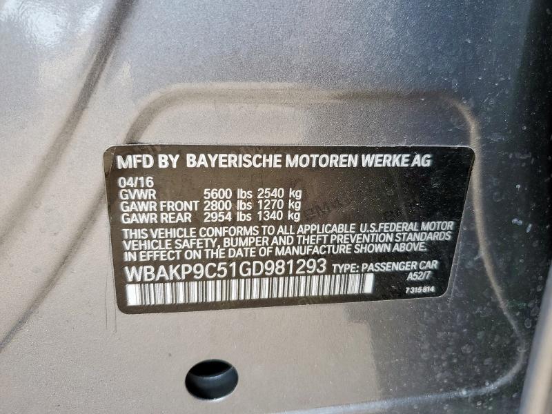 WBAKP9C51GD981293 BMW 550 Xi