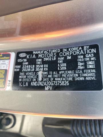 KNDJN2A20G7375826 KIA gdi gamma
