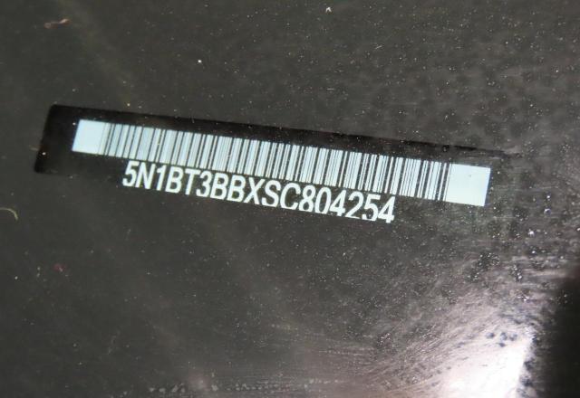 5N1BT3BBXSC804254 Nissan Rogue
