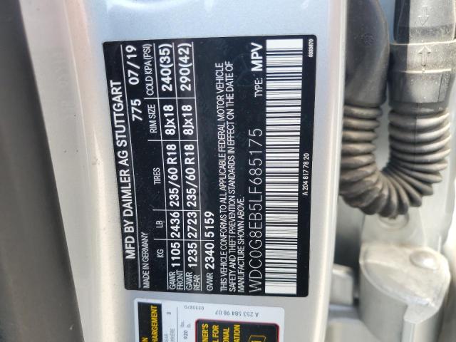 WDC0G8EB5LF685175 Mercedes-Benz m264