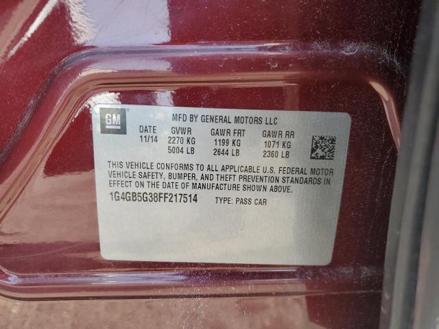 1G4GB5G38FF217514 Buick Lacrosse