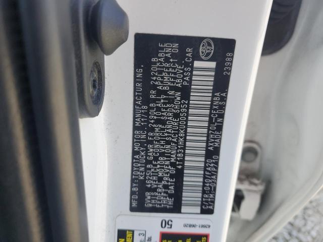 4T1B31HK8KU005952 Toyota a25a-fxs port+direct