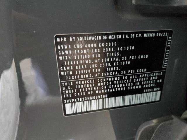 3VVPX7B23NM089568 Volkswagen TAOS SE IQ