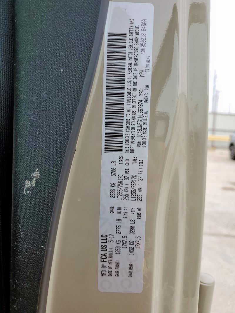 1C4BJWFG1HL667974 Jeep WRANGLER U