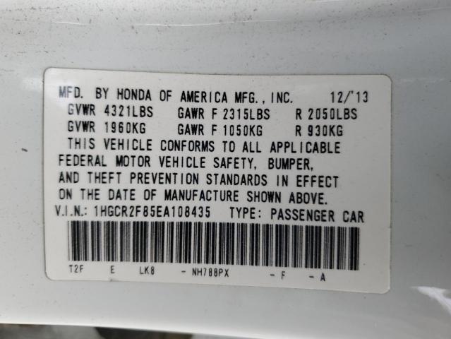 1HGCR2F85EA108435 Honda k24w1