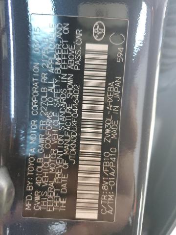 JTDKN3DUXF0446402 Toyota 2zr-fxe+3jm