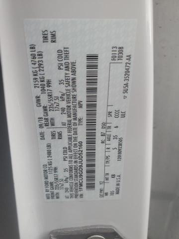 1FMCU9GD9JUD52160 Ford 1.5l gtdi sigma w/premium fuel