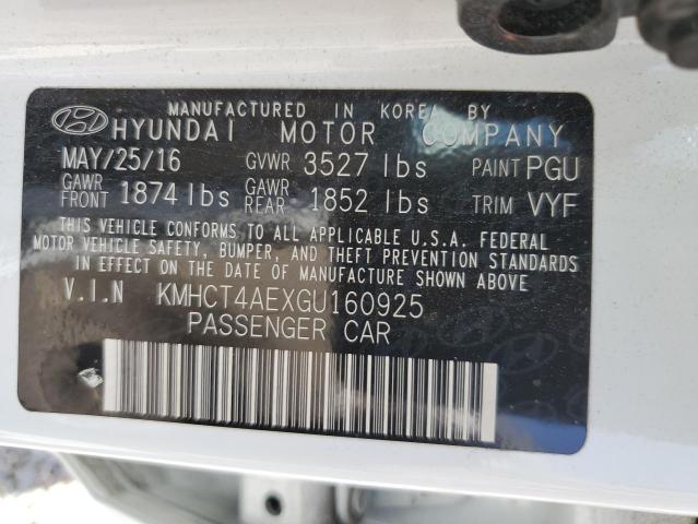 KMHCT4AEXGU160925 Hyundai dohc gdi gamma