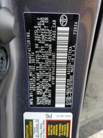 4T1BF1FK4EU872067 Toyota 2ar-fe