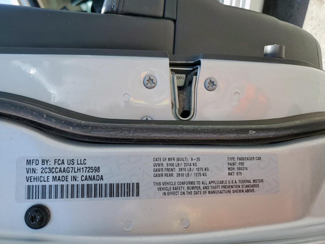 2C3CCAAG7LH172598 Chrysler 300 TOURIN
