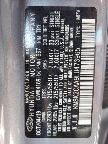 KM8K2CAA9LU473965 Hyundai mpi nu
