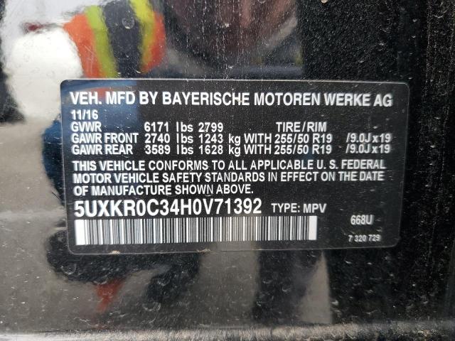 5UXKR0C34H0V71392 BMW X5 XDRIVE3