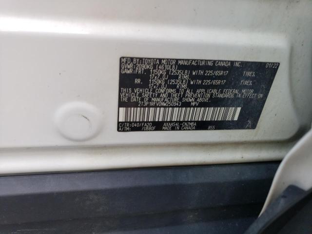 2T3P1RFV0NW250943 Toyota a25a-fks